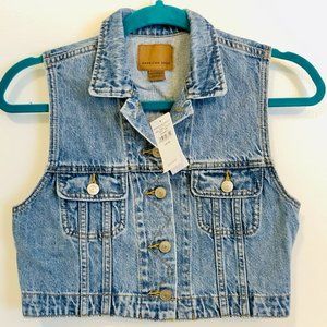 Jean Crop Vest